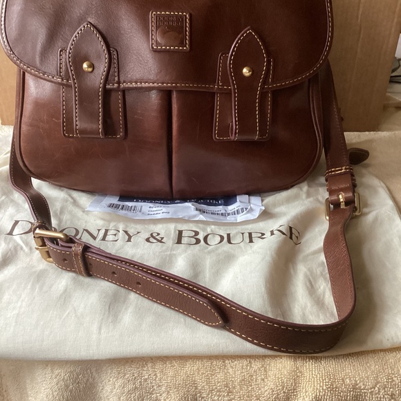 Dooney and Bourke Florentine Messenger Bag, Chestnut - Picture 3 of 12